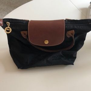 Authentic small black longchamp bag